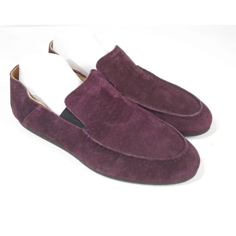Neil Barrett Royal Purple Suede Loafers Leather Slip On Comfort Men 43 Size 10